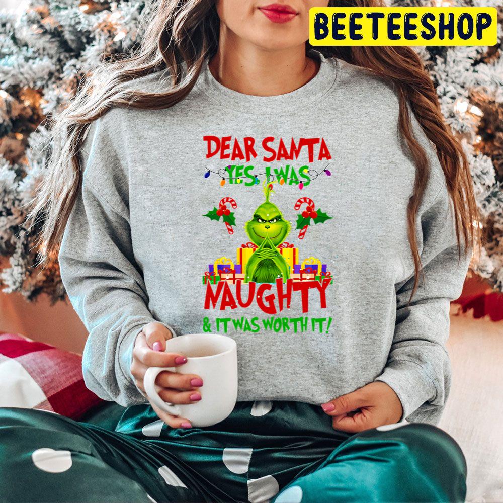 Dear Santa Yes I Was Naughty And It Was Worth It Grinch Christmas Trending Unisex Hoodie Dear Santa Yes I Was Naughty And It Was Worth It Grinch Christmas Trending Unisex Hoodie