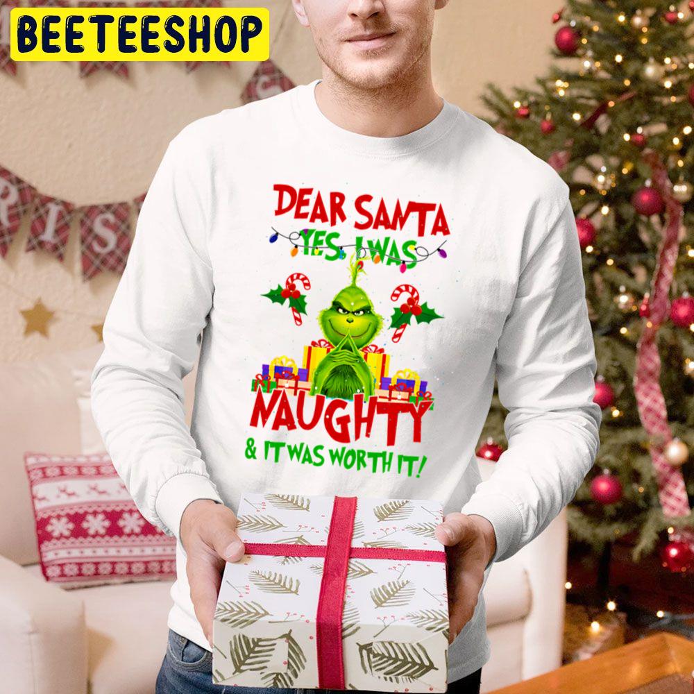 Dear Santa Yes I Was Naughty And It Was Worth It Grinch Christmas Trending Unisex Hoodie Dear Santa Yes I Was Naughty And It Was Worth It Grinch Christmas Trending Unisex Hoodie