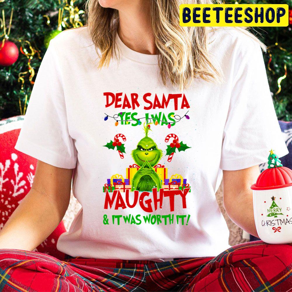 Dear Santa Yes I Was Naughty And It Was Worth It Grinch Christmas Trending Unisex Hoodie Dear Santa Yes I Was Naughty And It Was Worth It Grinch Christmas Trending Unisex Hoodie