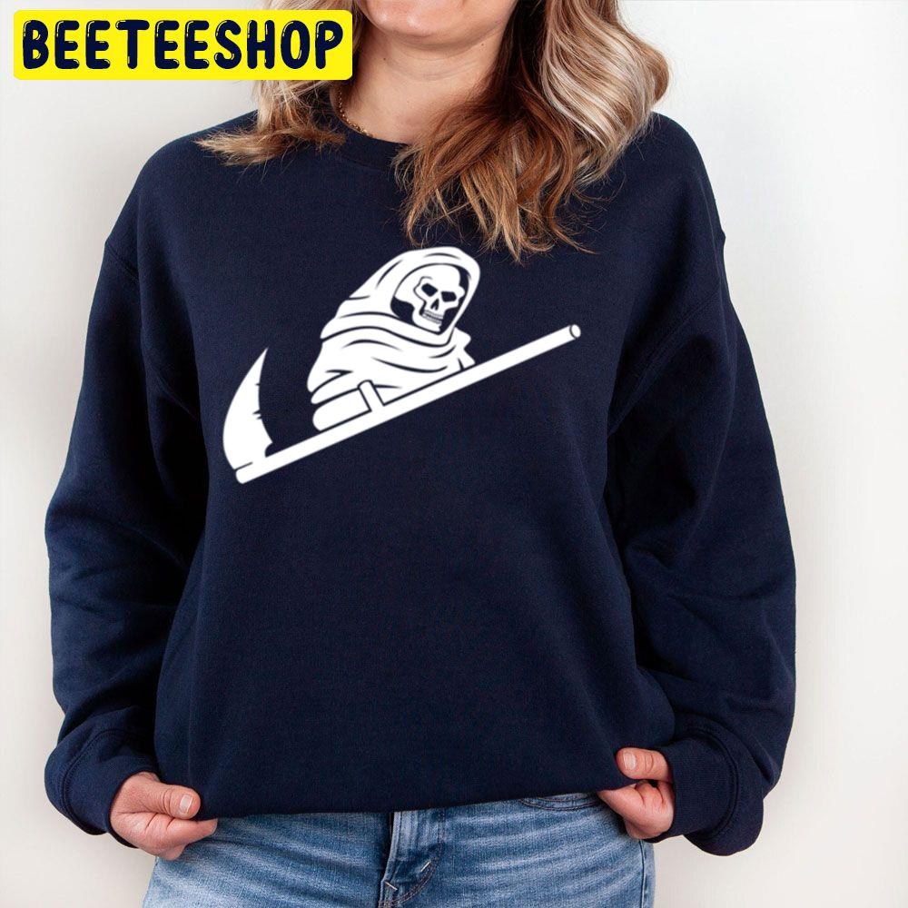 Death Swoosh Pocket Halloween Trending Unisex Sweatshirt Death Swoosh Pocket Halloween Trending Unisex Sweatshirt