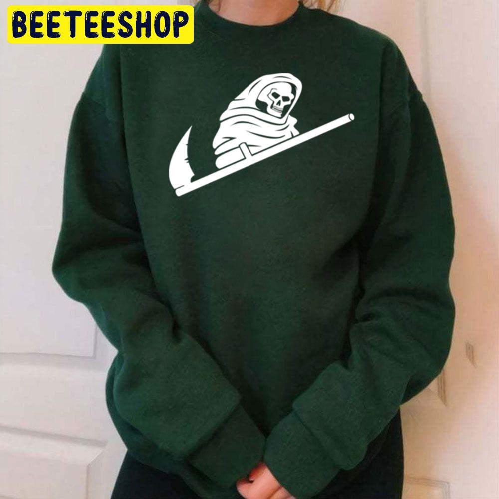Death Swoosh Pocket Halloween Trending Unisex Sweatshirt Death Swoosh Pocket Halloween Trending Unisex Sweatshirt