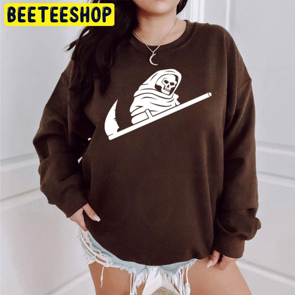 Death Swoosh Pocket Halloween Trending Unisex Sweatshirt Death Swoosh Pocket Halloween Trending Unisex Sweatshirt