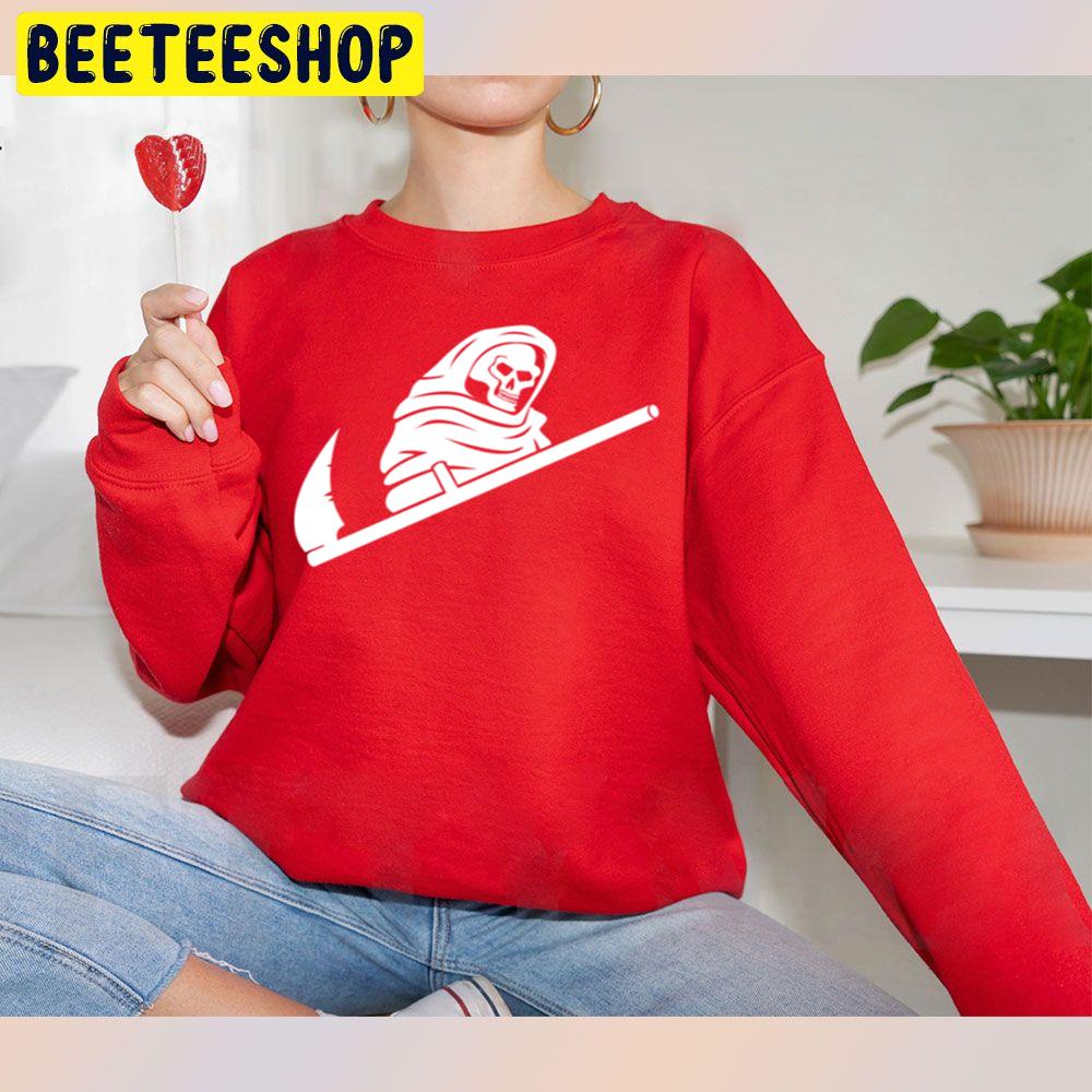 Death Swoosh Pocket Halloween Trending Unisex Sweatshirt Death Swoosh Pocket Halloween Trending Unisex Sweatshirt