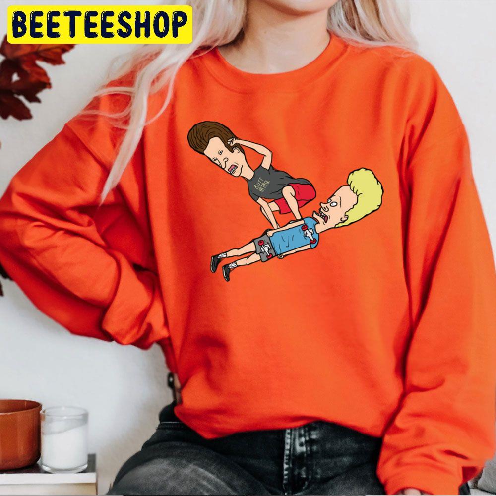 Design Beavis And Butthead Skateboarding Trending Unisex Sweatshirt Design Beavis And Butthead Skateboarding Trending Unisex Sweatshirt