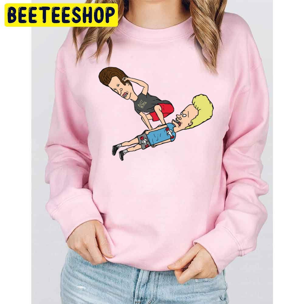 Design Beavis And Butthead Skateboarding Trending Unisex Sweatshirt Design Beavis And Butthead Skateboarding Trending Unisex Sweatshirt