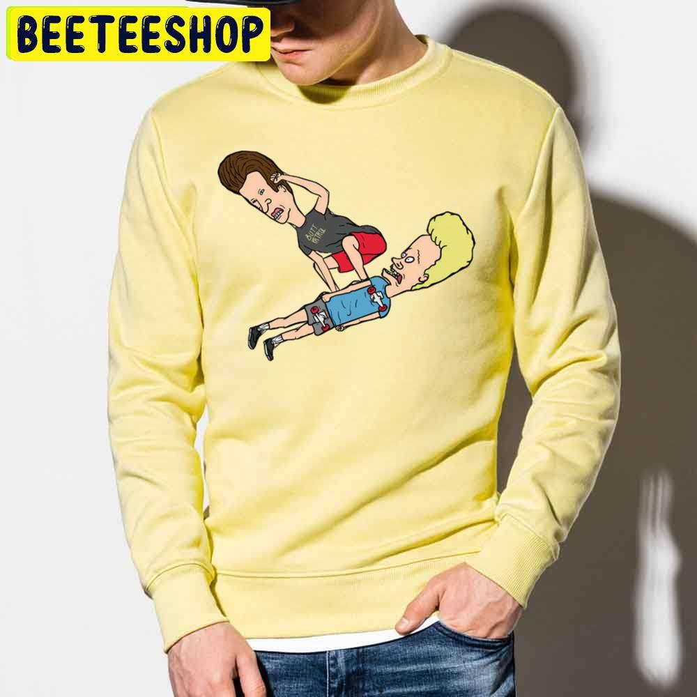 Design Beavis And Butthead Skateboarding Trending Unisex Sweatshirt Design Beavis And Butthead Skateboarding Trending Unisex Sweatshirt