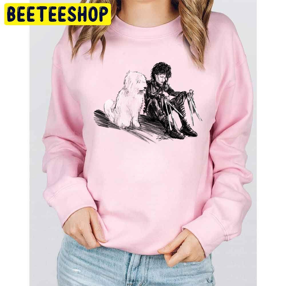 Edward Scissorhands And Dog Unisex Sweatshirt Edward Scissorhands And Dog Unisex Sweatshirt