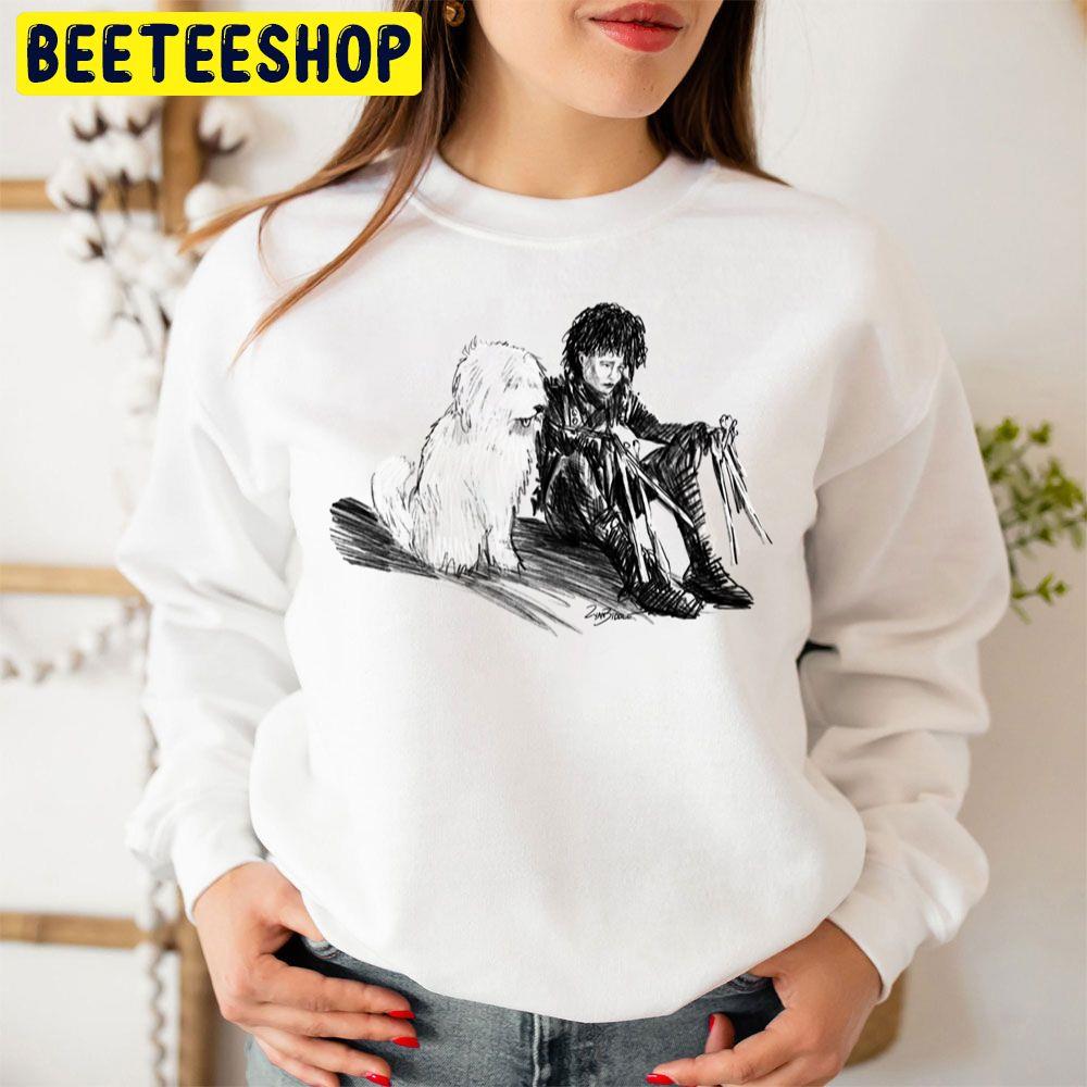 Edward Scissorhands And Dog Unisex Sweatshirt Edward Scissorhands And Dog Unisex Sweatshirt