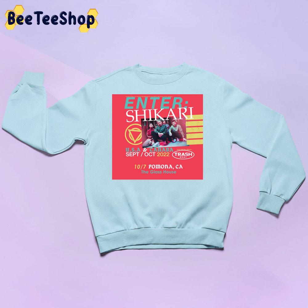 Enter Shikari The Glass House Usa And Canada 2022 Unisex Sweatshirt Enter Shikari The Glass House Usa And Canada 2022 Unisex Sweatshirt