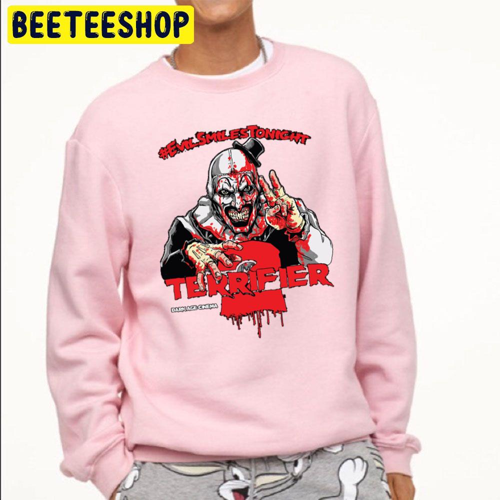 Evil Smiles Tonight Terrifier Halloween Trending Unisex Sweatshirt Evil Smiles Tonight Terrifier Halloween Trending Unisex Sweatshirt