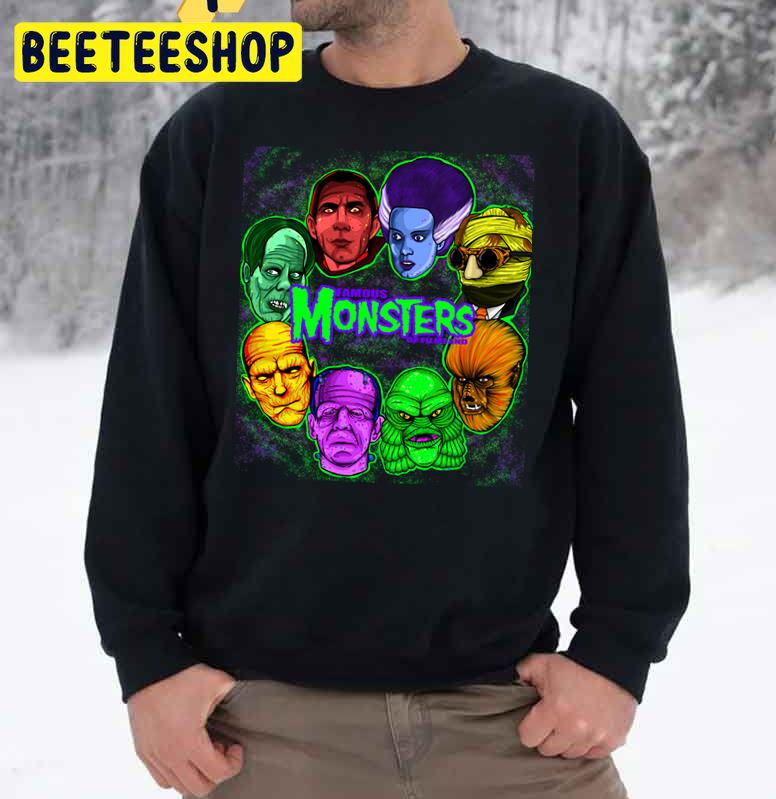 Famous Monsters Of Filmland Halloween Trending Unisex Sweatshirt Famous Monsters Of Filmland Halloween Trending Unisex Sweatshirt