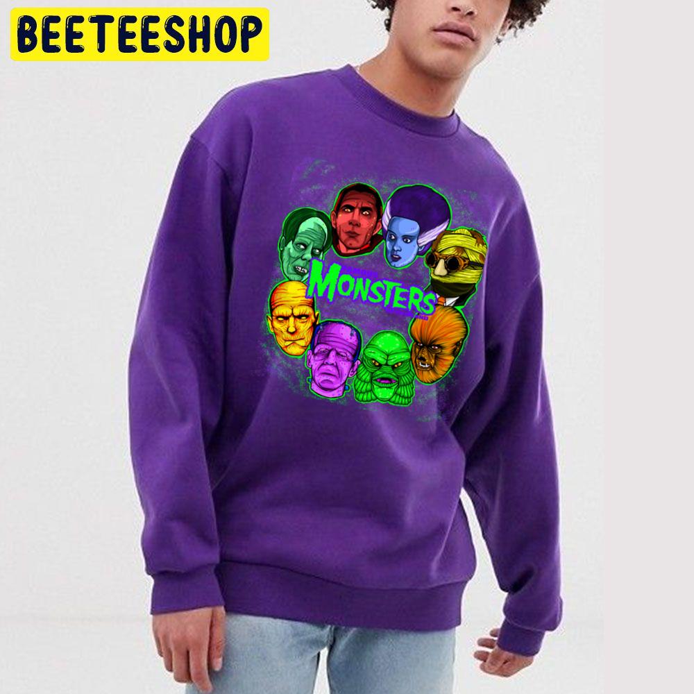 Famous Monsters Of Filmland Halloween Trending Unisex Sweatshirt Famous Monsters Of Filmland Halloween Trending Unisex Sweatshirt