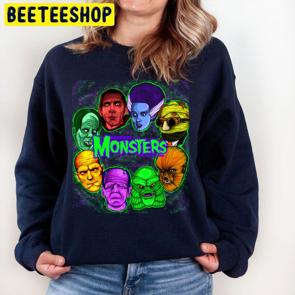 Famous Monsters Of Filmland Halloween Trending Unisex Sweatshirt Famous Monsters Of Filmland Halloween Trending Unisex Sweatshirt