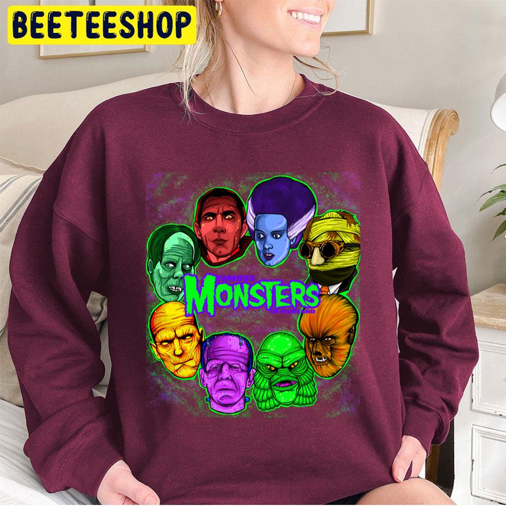 Famous Monsters Of Filmland Halloween Trending Unisex Sweatshirt Famous Monsters Of Filmland Halloween Trending Unisex Sweatshirt