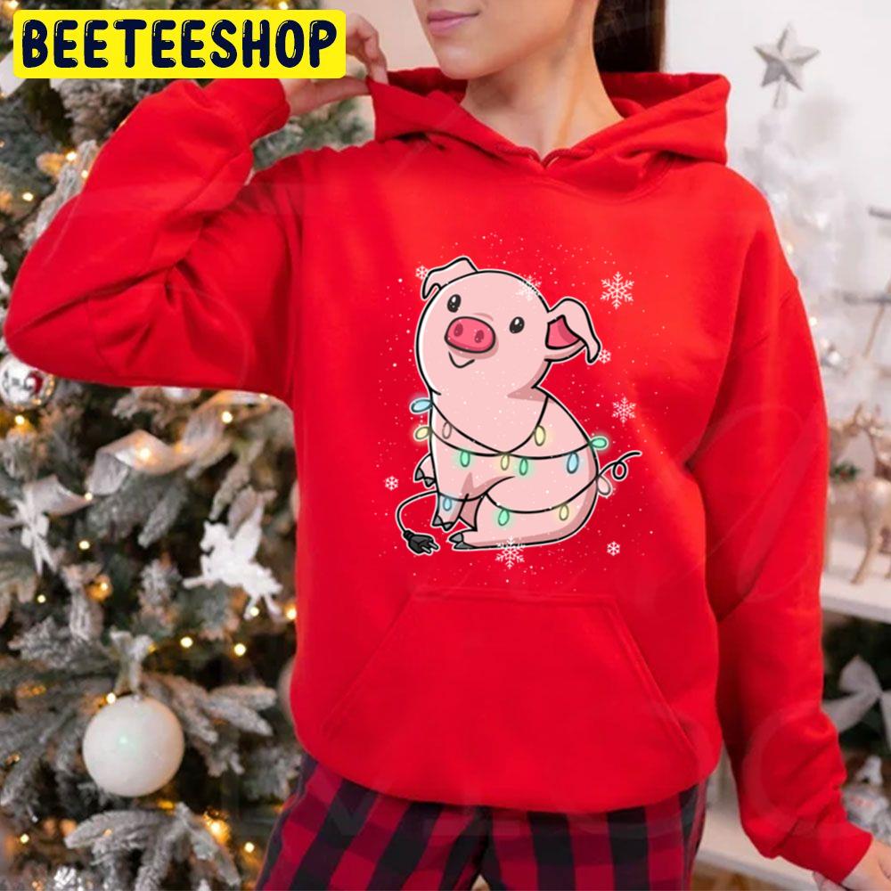 Festive Pig Farm Farmer Christmas Trending Unisex Hoodie Festive Pig Farm Farmer Christmas Trending Unisex Hoodie