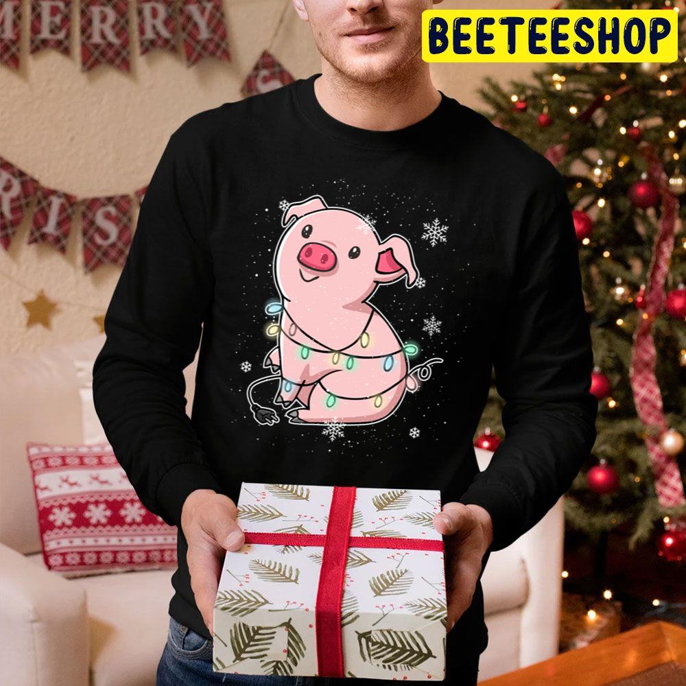 Festive Pig Farm Farmer Christmas Trending Unisex Hoodie Festive Pig Farm Farmer Christmas Trending Unisex Hoodie