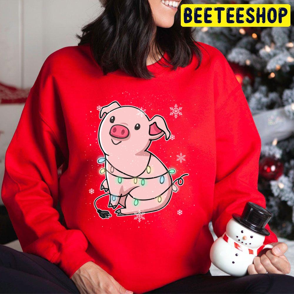 Festive Pig Farm Farmer Christmas Trending Unisex Hoodie Festive Pig Farm Farmer Christmas Trending Unisex Hoodie