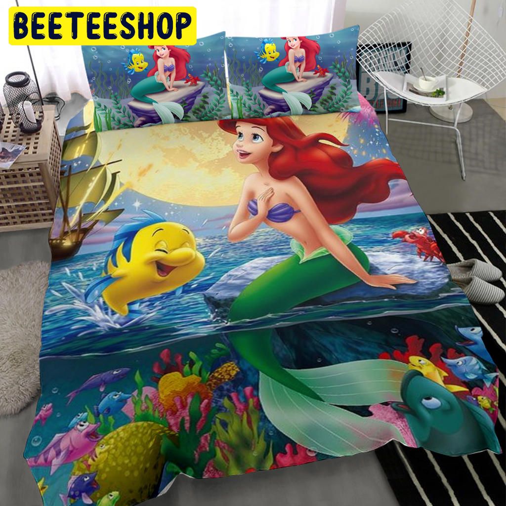 Flounder And Mermaid Disney Bedding Set Flounder And Mermaid Disney Bedding Set