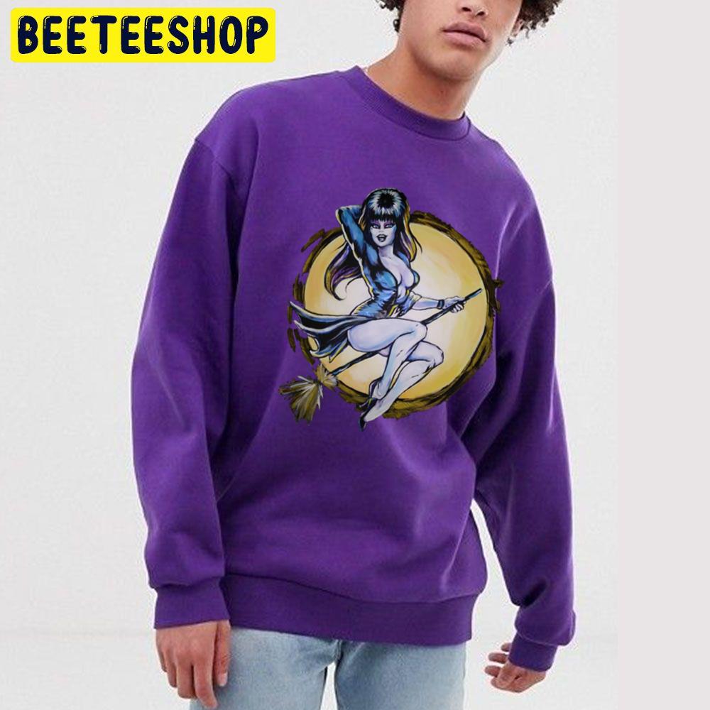 Flying Witch Of The Dark Halloween Unisex Sweatshirt Flying Witch Of The Dark Halloween Unisex Sweatshirt