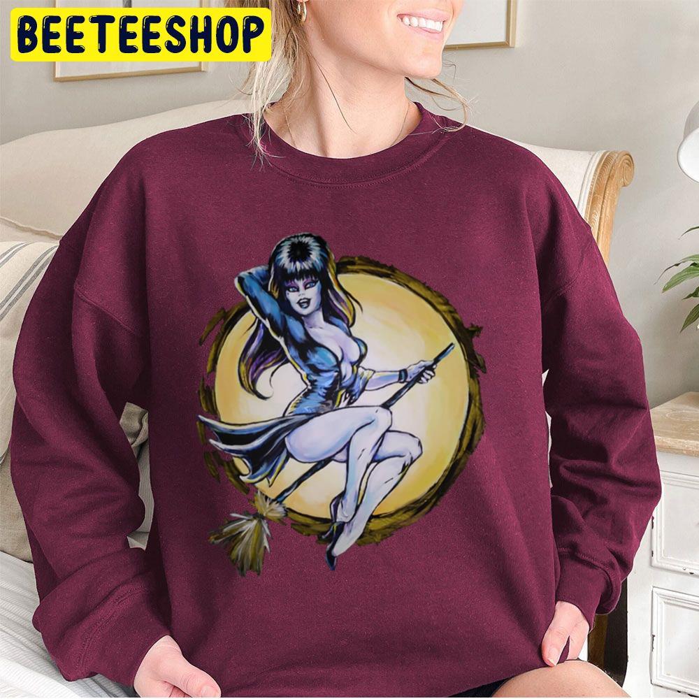 Flying Witch Of The Dark Halloween Unisex Sweatshirt Flying Witch Of The Dark Halloween Unisex Sweatshirt
