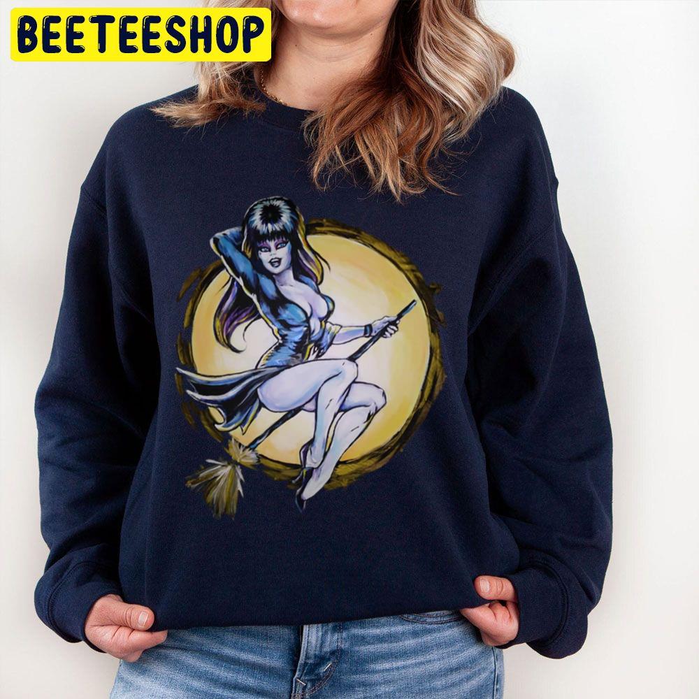 Flying Witch Of The Dark Halloween Unisex Sweatshirt Flying Witch Of The Dark Halloween Unisex Sweatshirt