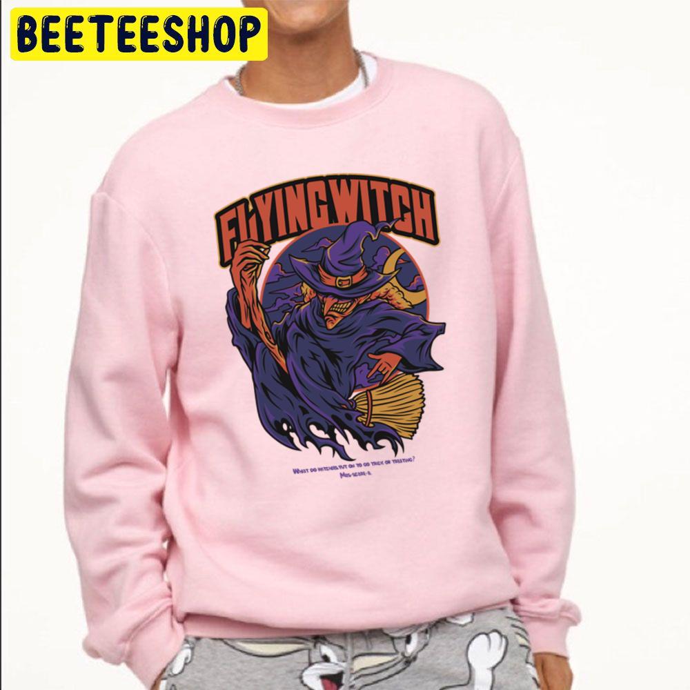 Flyingwitch Halloween Unisex Sweatshirt Flyingwitch Halloween Unisex Sweatshirt