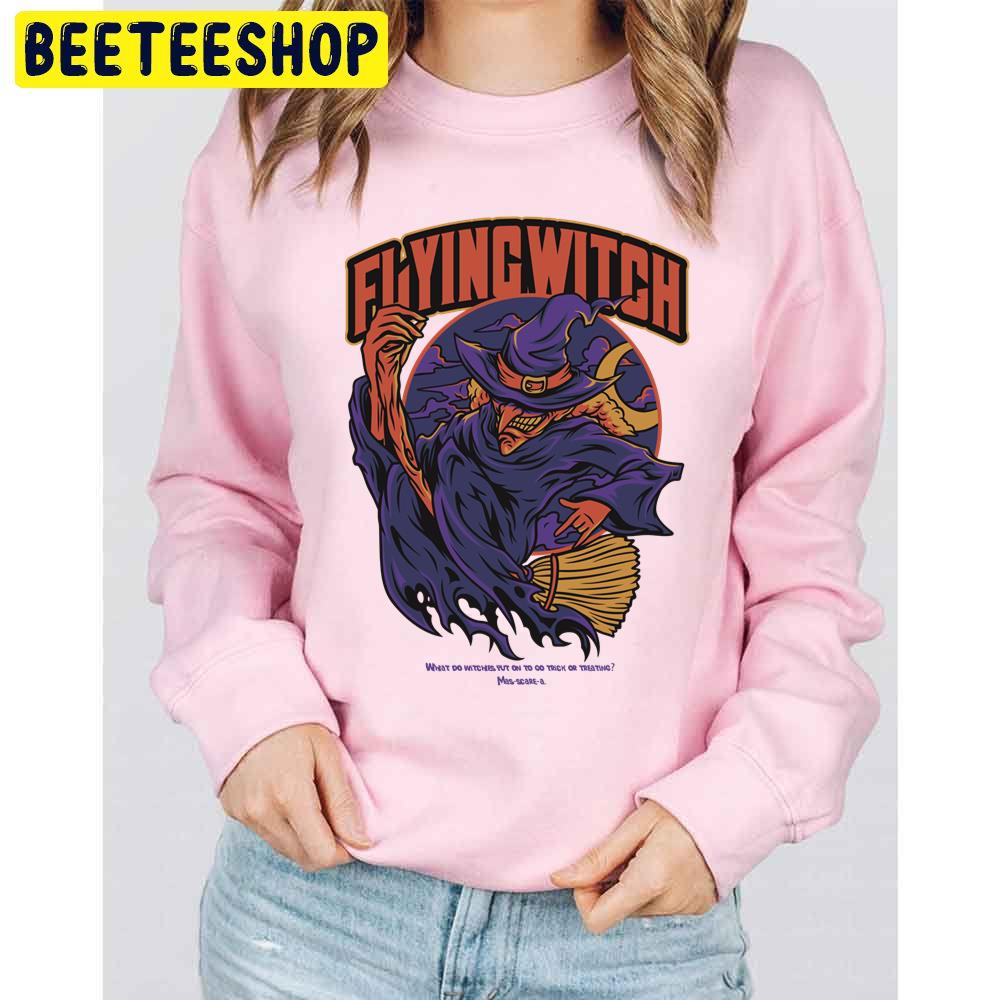 Flyingwitch Halloween Unisex Sweatshirt Flyingwitch Halloween Unisex Sweatshirt