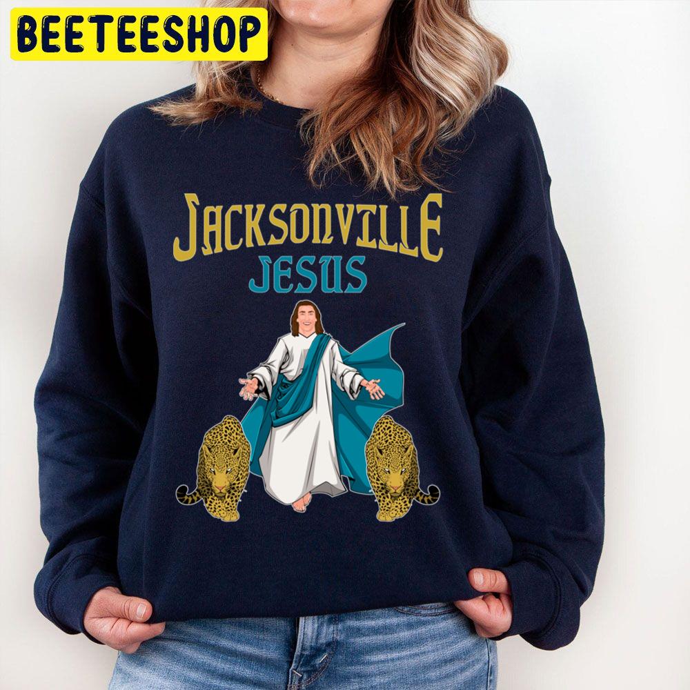 Football Jacksonville Jesus Trevor Lawrence And His Jaguars Trending Unisex Sweatshirt Football Jacksonville Jesus Trevor Lawrence And His Jaguars Trending Unisex Sweatshirt