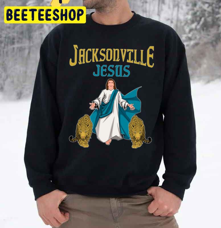 Football Jacksonville Jesus Trevor Lawrence And His Jaguars Trending Unisex Sweatshirt Football Jacksonville Jesus Trevor Lawrence And His Jaguars Trending Unisex Sweatshirt