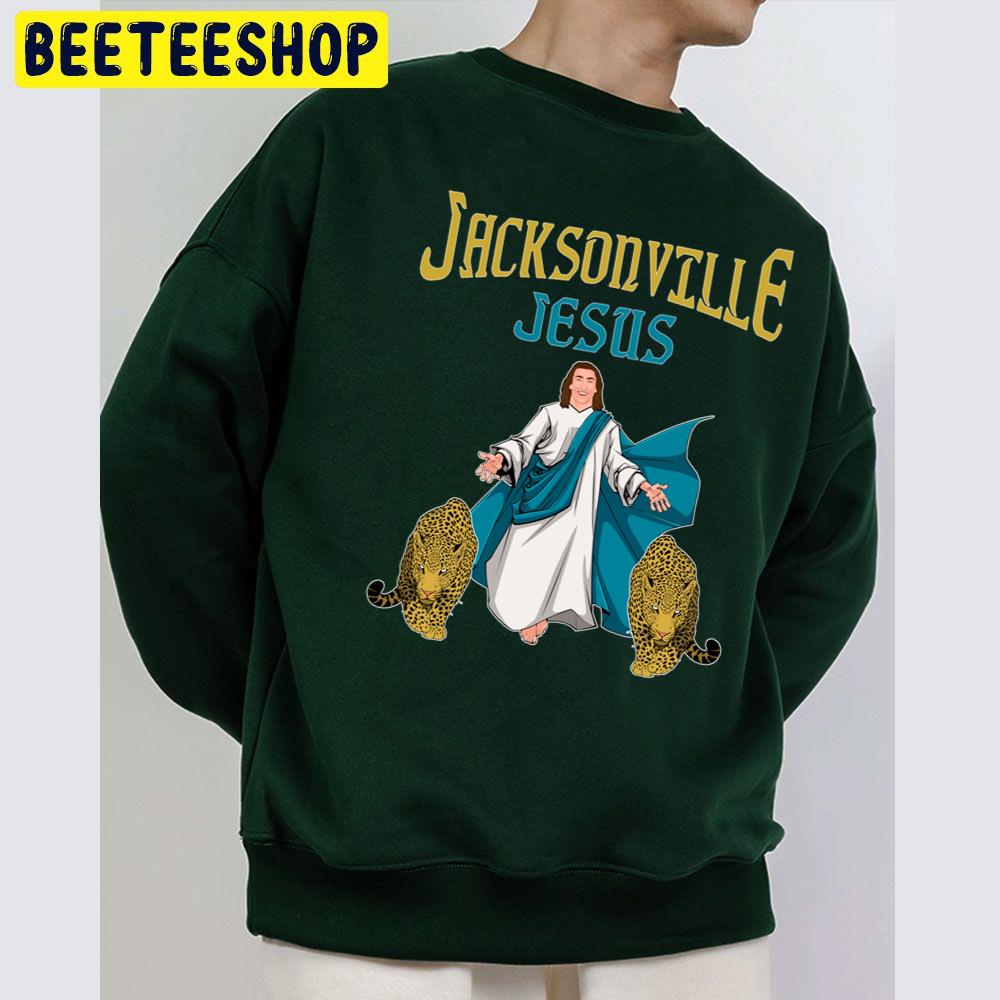 Football Jacksonville Jesus Trevor Lawrence And His Jaguars Trending Unisex Sweatshirt Football Jacksonville Jesus Trevor Lawrence And His Jaguars Trending Unisex Sweatshirt