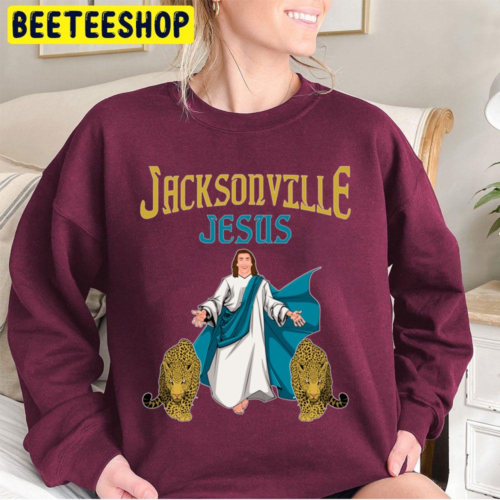 Football Jacksonville Jesus Trevor Lawrence And His Jaguars Trending Unisex Sweatshirt Football Jacksonville Jesus Trevor Lawrence And His Jaguars Trending Unisex Sweatshirt