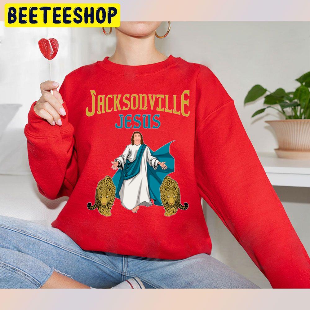 Football Jacksonville Jesus Trevor Lawrence And His Jaguars Trending Unisex Sweatshirt Football Jacksonville Jesus Trevor Lawrence And His Jaguars Trending Unisex Sweatshirt
