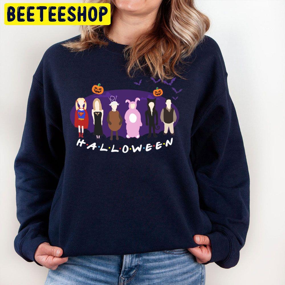 Friends Halloween Cartoon Art Trending Unisex Sweatshirt Friends Halloween Cartoon Art Trending Unisex Sweatshirt