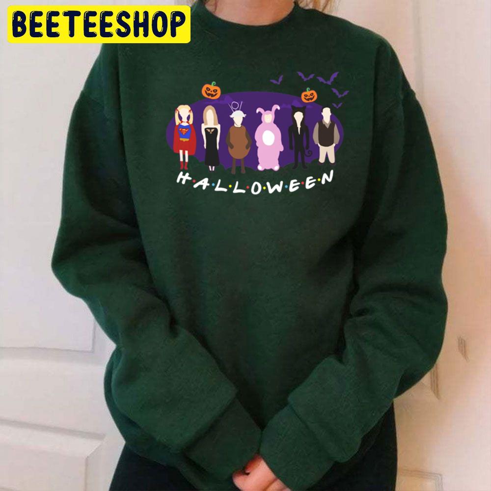 Friends Halloween Cartoon Art Trending Unisex Sweatshirt Friends Halloween Cartoon Art Trending Unisex Sweatshirt