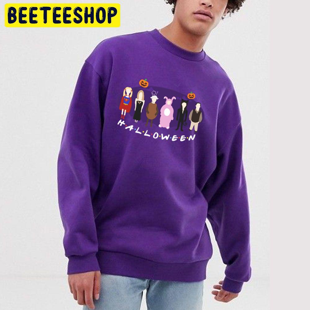Friends Halloween Cartoon Art Trending Unisex Sweatshirt Friends Halloween Cartoon Art Trending Unisex Sweatshirt