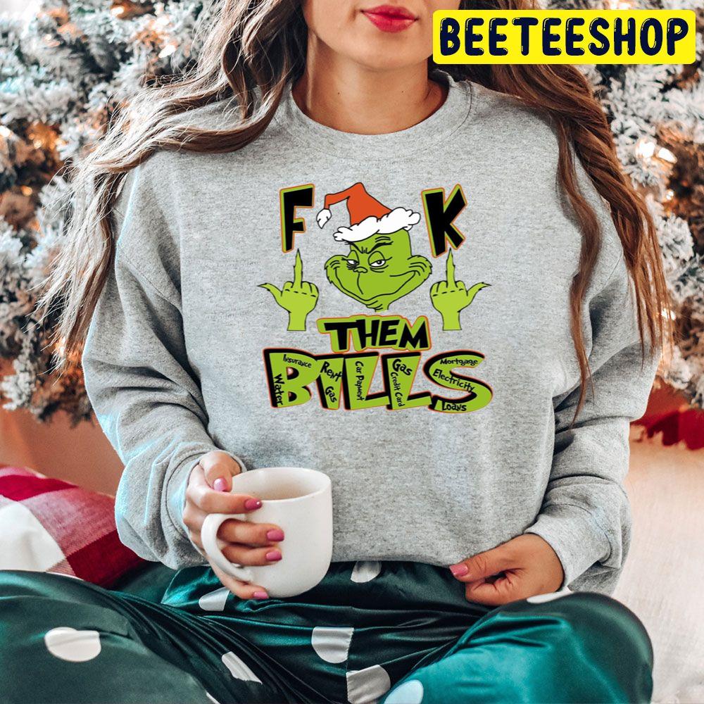 Fuck Them Bills Grinch Christmas Trending Unisex Hoodie Fuck Them Bills Grinch Christmas Trending Unisex Hoodie