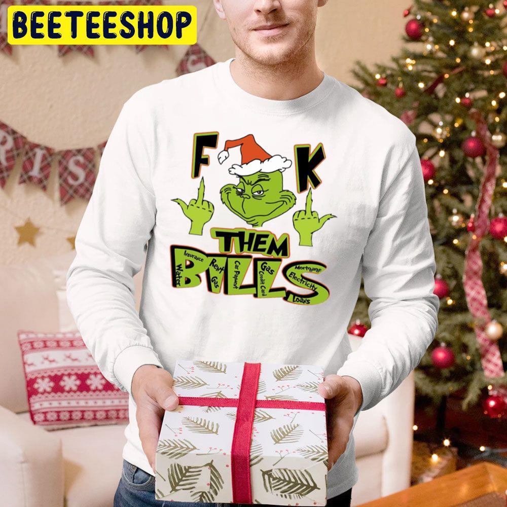 Fuck Them Bills Grinch Christmas Trending Unisex Hoodie Fuck Them Bills Grinch Christmas Trending Unisex Hoodie