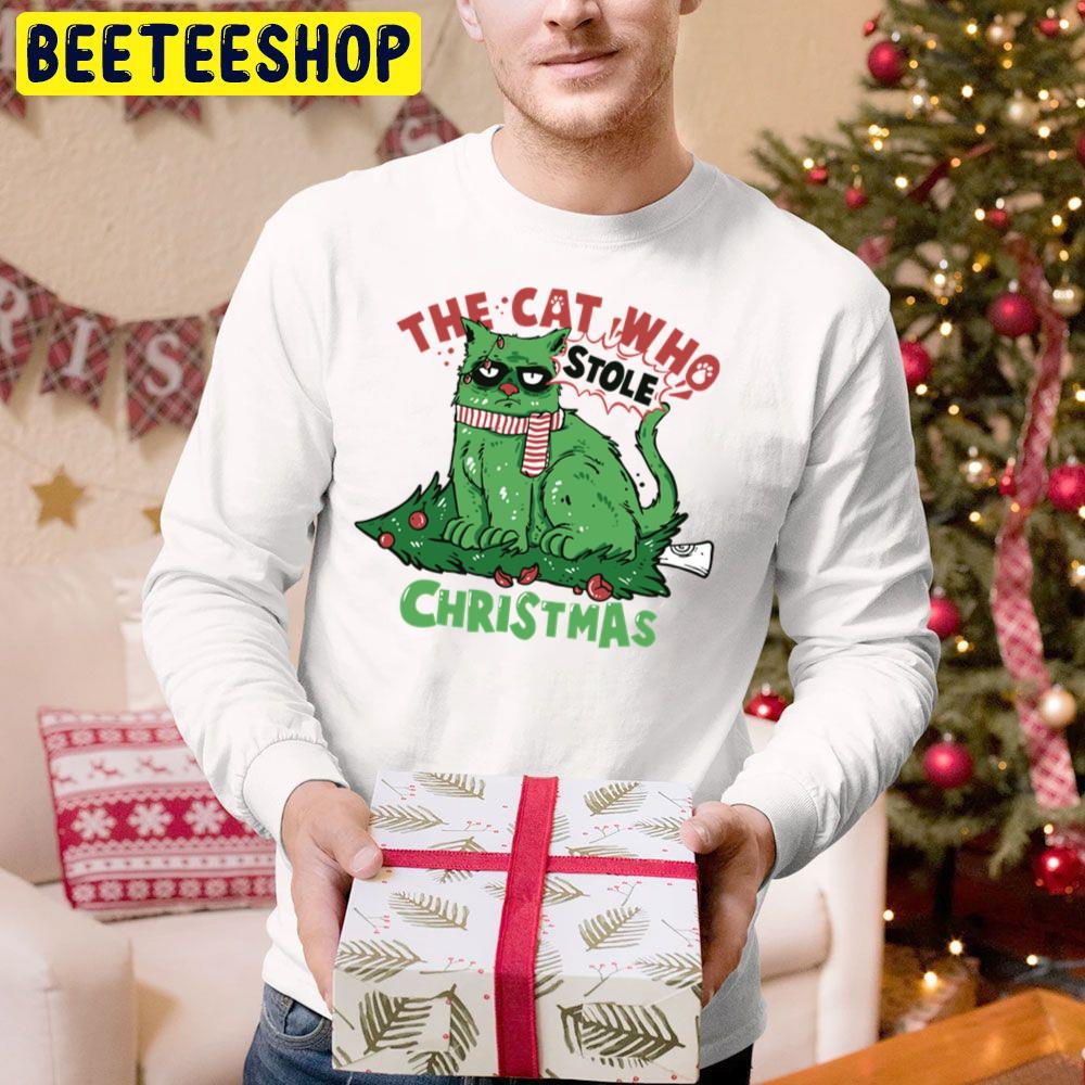 Funny Cat Who Stole Christmas Trending Unisex Hoodie Funny Cat Who Stole Christmas Trending Unisex Hoodie