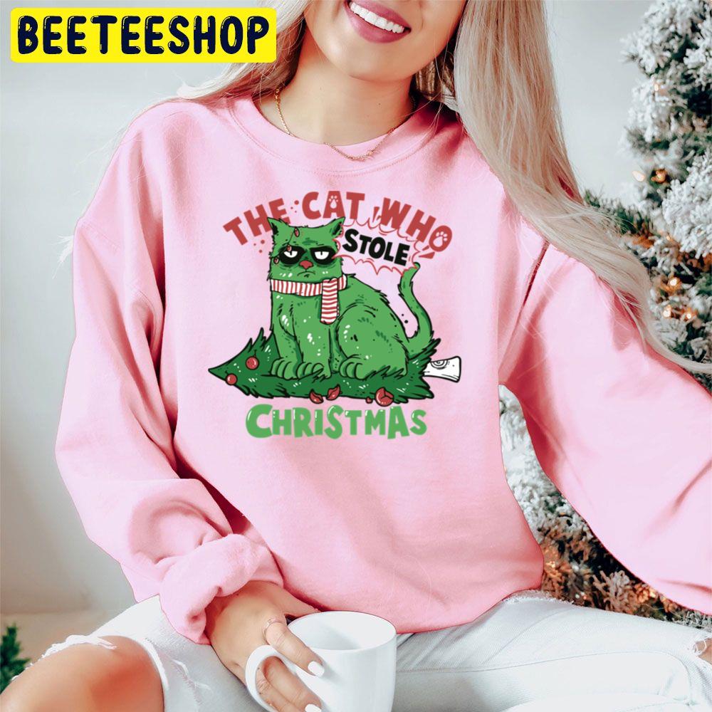 Funny Cat Who Stole Christmas Trending Unisex Hoodie Funny Cat Who Stole Christmas Trending Unisex Hoodie