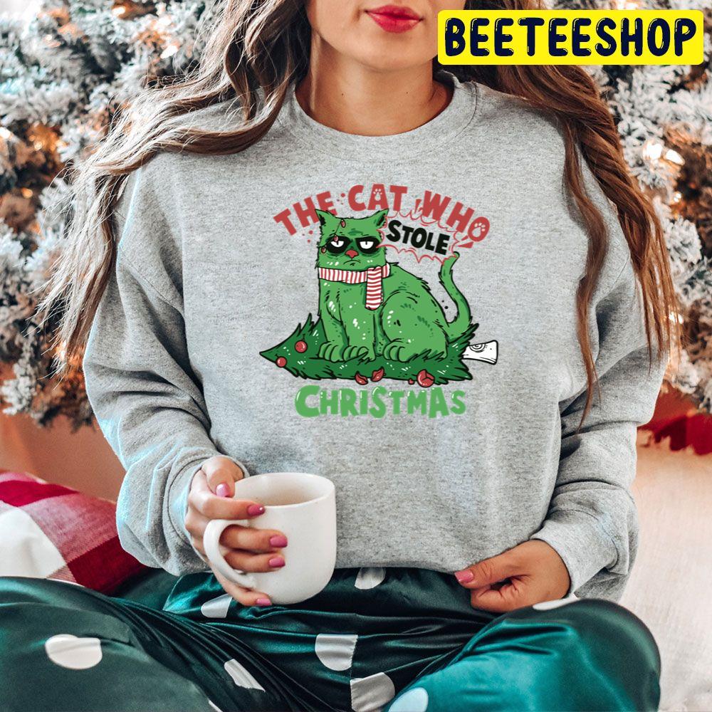 Funny Cat Who Stole Christmas Trending Unisex Hoodie Funny Cat Who Stole Christmas Trending Unisex Hoodie
