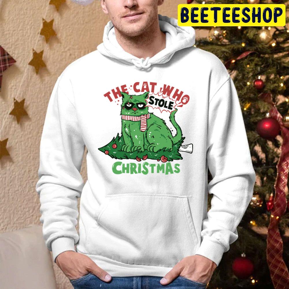 Funny Cat Who Stole Christmas Trending Unisex Hoodie Funny Cat Who Stole Christmas Trending Unisex Hoodie
