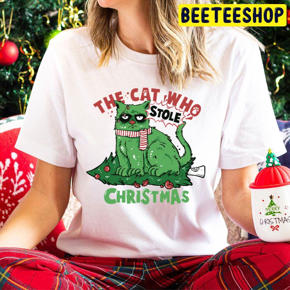 Funny Cat Who Stole Christmas Trending Unisex Hoodie Funny Cat Who Stole Christmas Trending Unisex Hoodie