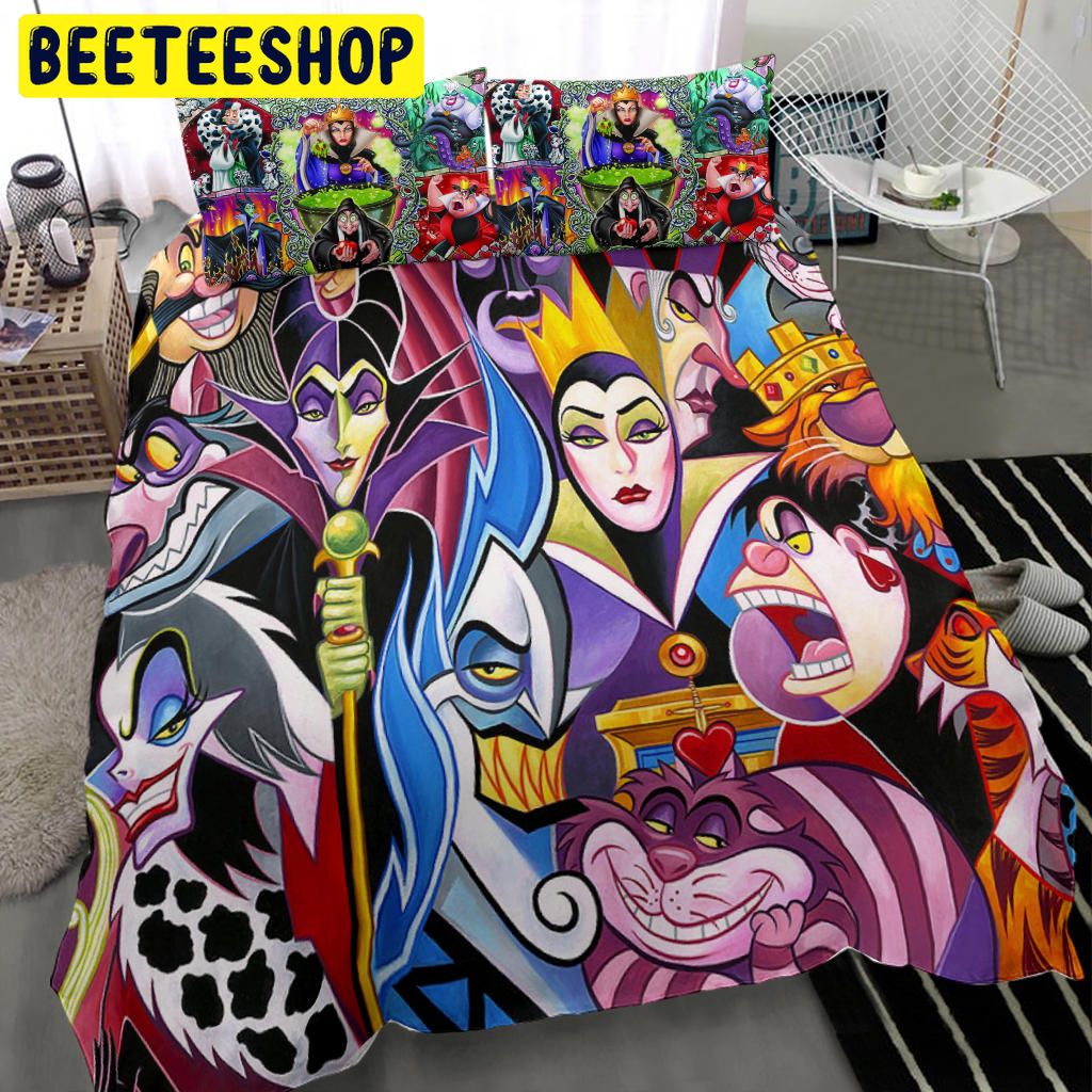 Funny Disney Villain's Bedding Set Funny Disney Villain's Bedding Set