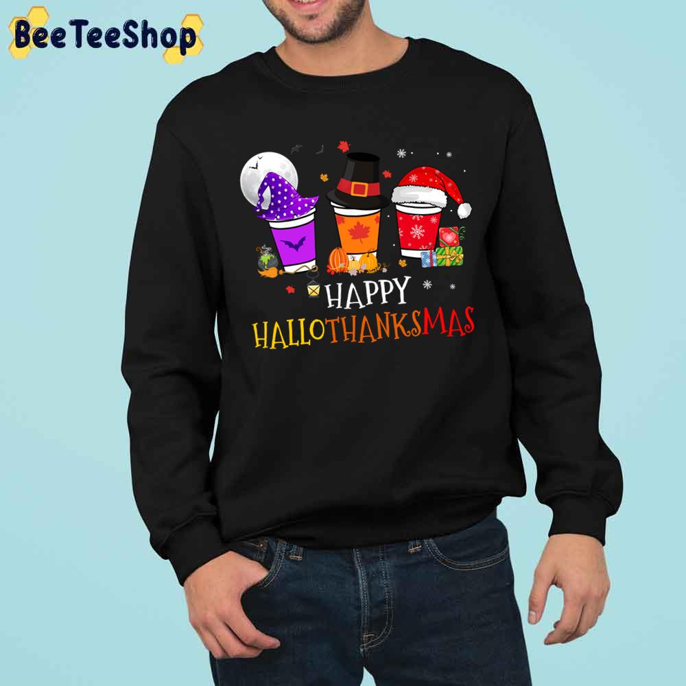 Funny Halloween Merry Christmas Happy Hallothanksmas Coffee Lover Trending Unisex Sweatshirt Funny Halloween Merry Christmas Happy Hallothanksmas Coffee Lover Trending Unisex Sweatshirt