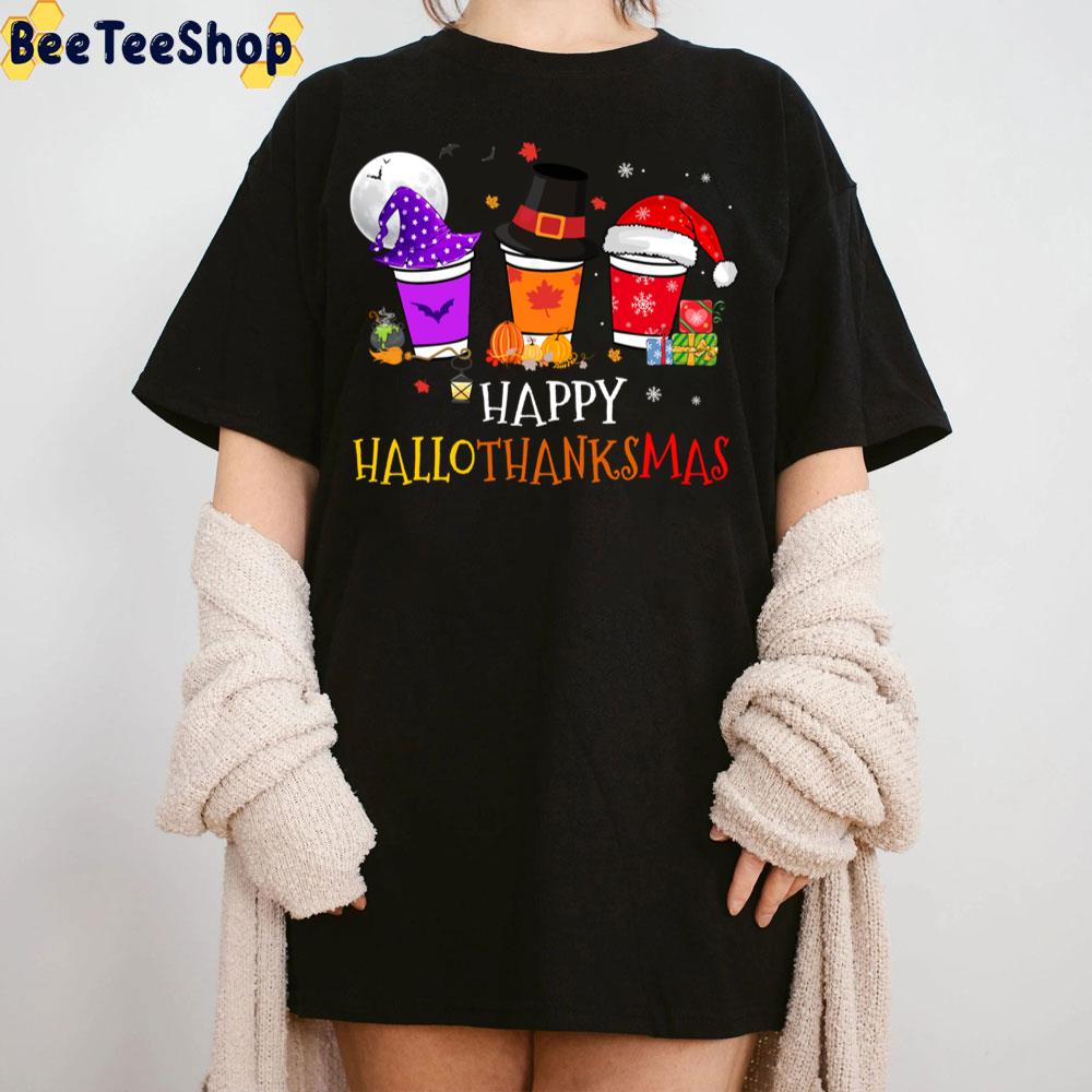 Funny Halloween Merry Christmas Happy Hallothanksmas Coffee Lover Trending Unisex Sweatshirt Funny Halloween Merry Christmas Happy Hallothanksmas Coffee Lover Trending Unisex Sweatshirt