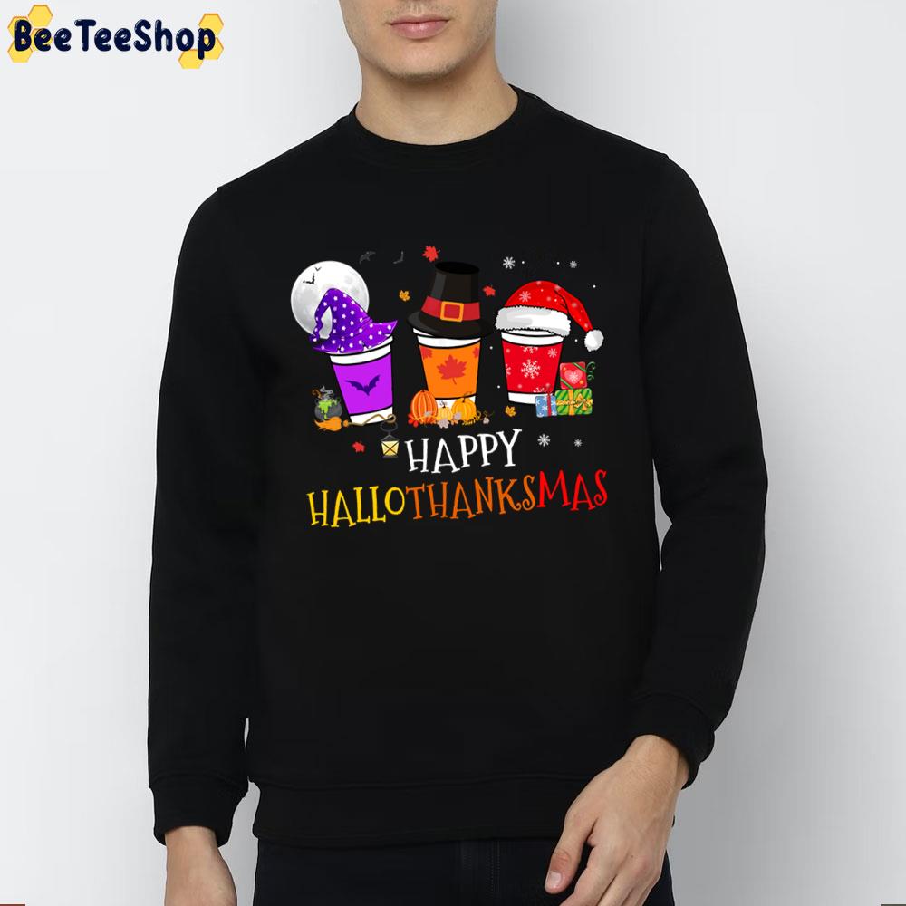 Funny Halloween Merry Christmas Happy Hallothanksmas Coffee Lover Trending Unisex Sweatshirt Funny Halloween Merry Christmas Happy Hallothanksmas Coffee Lover Trending Unisex Sweatshirt