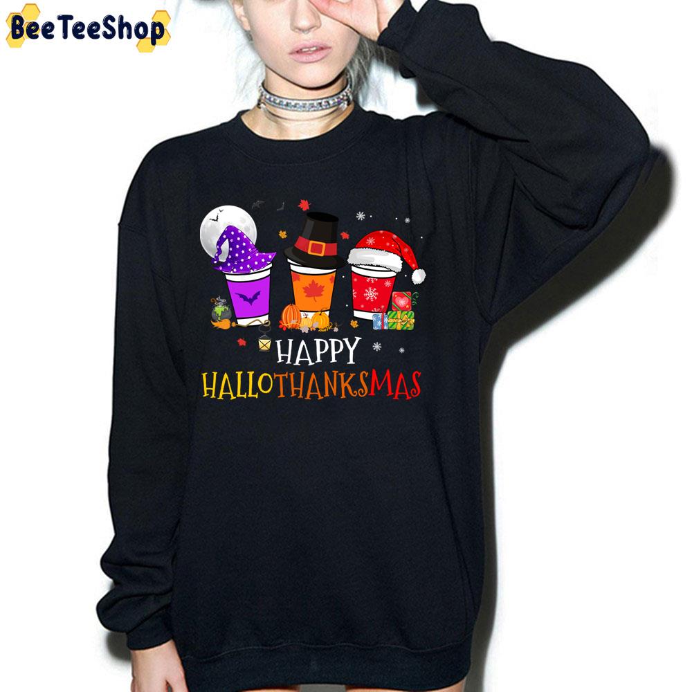 Funny Halloween Merry Christmas Happy Hallothanksmas Coffee Lover Trending Unisex Sweatshirt Funny Halloween Merry Christmas Happy Hallothanksmas Coffee Lover Trending Unisex Sweatshirt