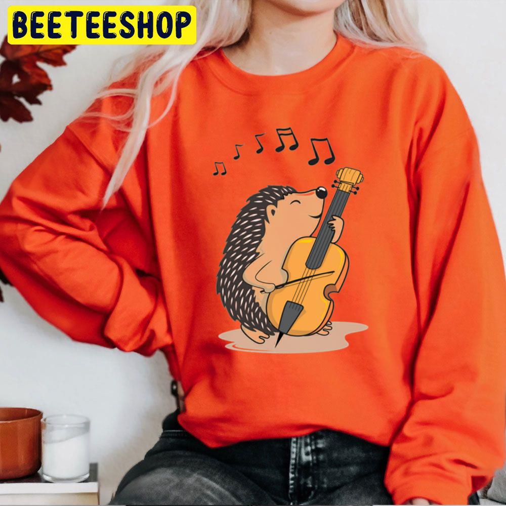 Funny Hedgehog Playing The Violin Unisex Sweatshirt Funny Hedgehog Playing The Violin Unisex Sweatshirt