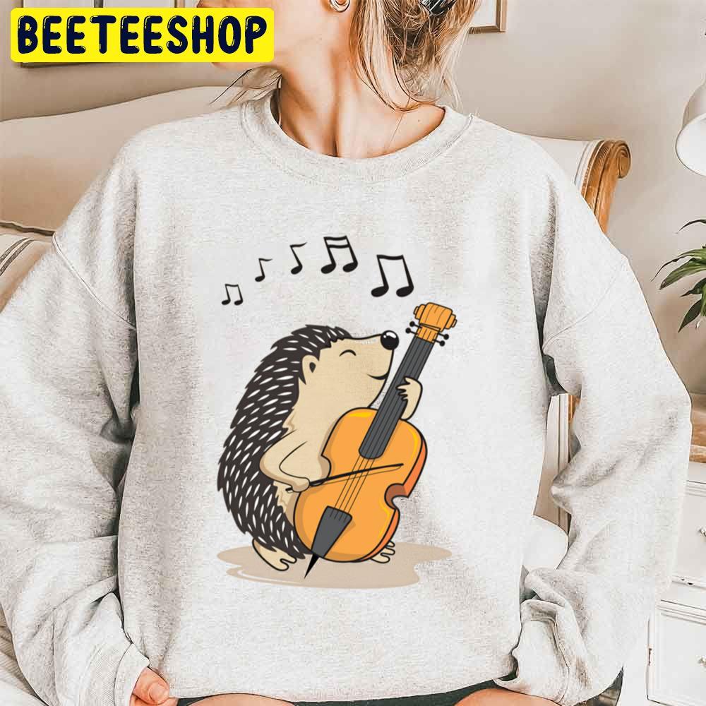 Funny Hedgehog Playing The Violin Unisex Sweatshirt Funny Hedgehog Playing The Violin Unisex Sweatshirt