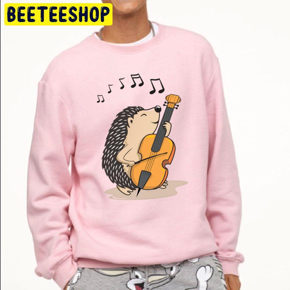 Funny Hedgehog Playing The Violin Unisex Sweatshirt Funny Hedgehog Playing The Violin Unisex Sweatshirt